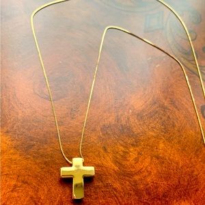 14K GOLD CROSS NECKLACE